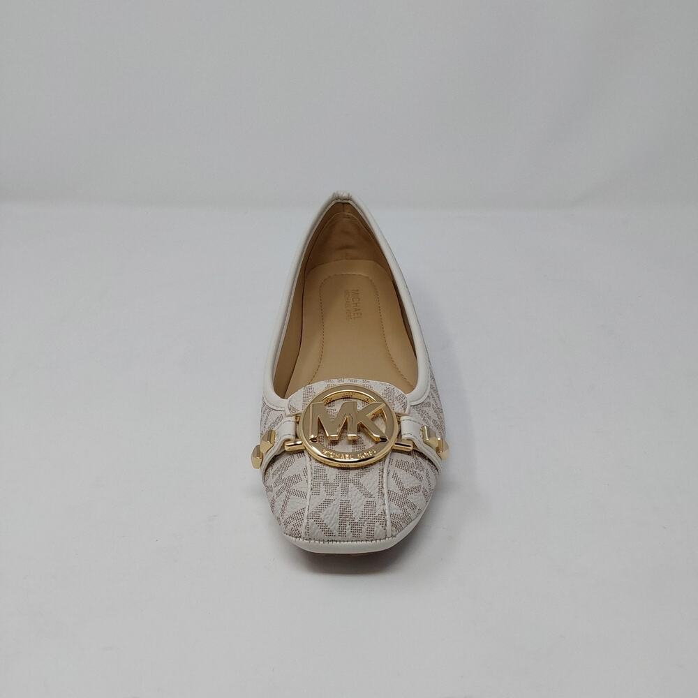 Michael Kors Fulton Moc Vanilla MK Logo Flats Womens Size 6M - Picture 11 of 16